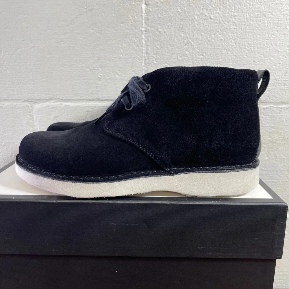 Samuel Hubbard 2215 Chukka Ankle‎ Boots Black Suede Lace up Men's Size 10 US